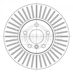 BORG & BECK bbd5389 -  Тормозной диск